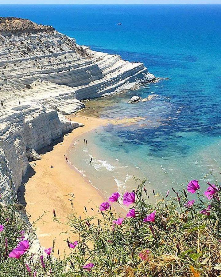 Апартаменты Anemone Della Scala Dei Turchi Реальмонте Экстерьер фото